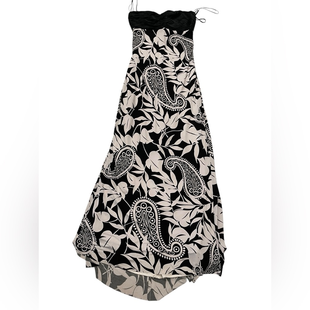 Mary L couture maxi dress strapless, back cut outs to the waist sz:8